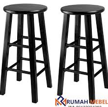 Kursi Bar Kayu Bulat
